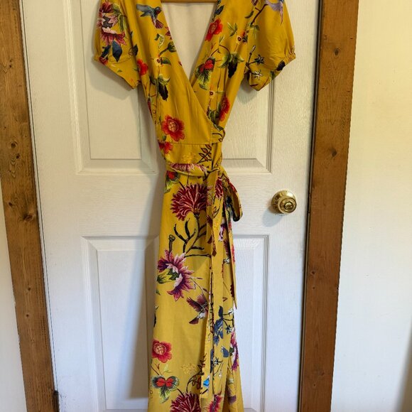 eShakti Yellow Floral Dress - Picture 4 of 4